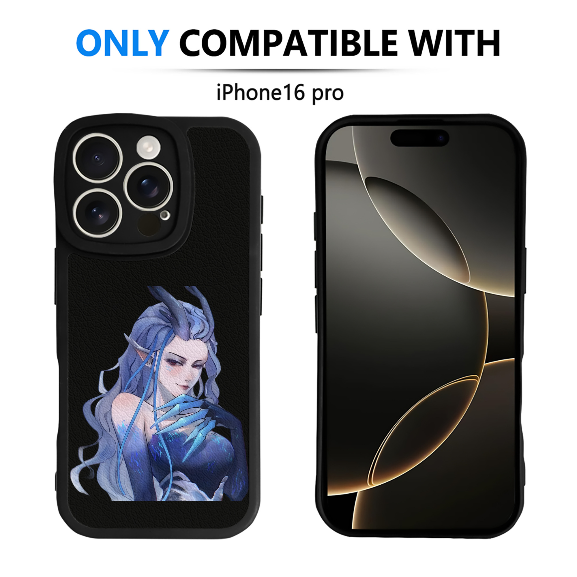 （画像用） Ne Zha 2 ナタ 魔童の大暴れ 【iPhone 16シリーズ対応】シリコンスマホケース（レザー調） 材質：シリコン